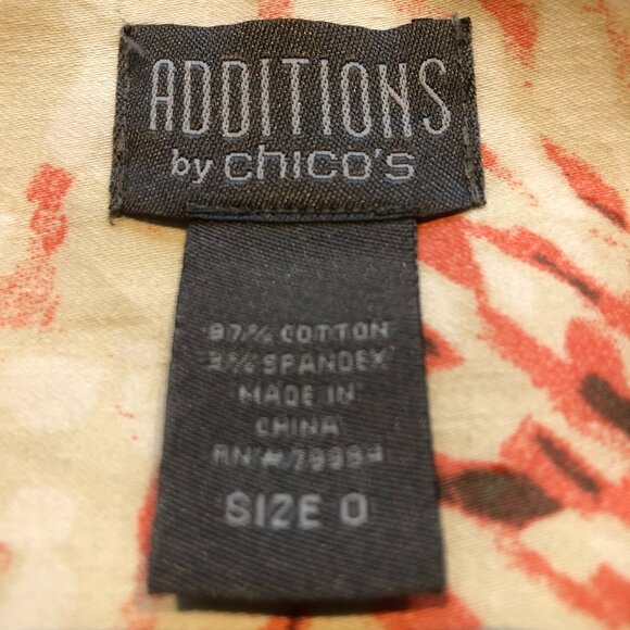 Additions by Chico's size 0 (Equivalent to US Size 4)Long Sleeve Zippered Jacket - Picture 9 of 9